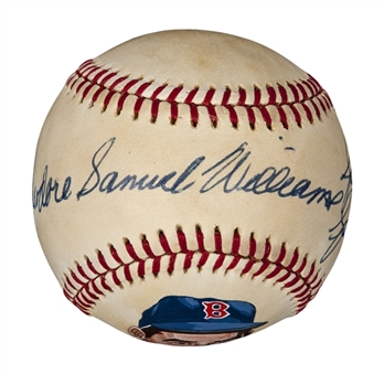 Ted Williams Signed "Theodore Samuel Williams" and Inscribed OAL MacPhail Baseball (JSA)